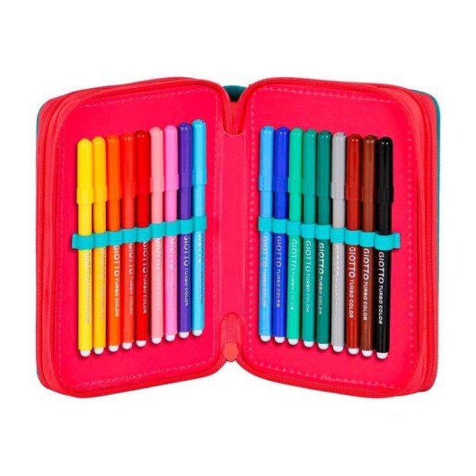 Estuche de Lapis Triplo Karactermania Disney Minnie Mouse 44 Peças