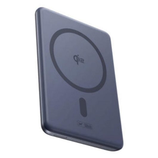 Bateria Externa Baseus 5000 mAh Carregador Sem Fios 5 W Cinzento