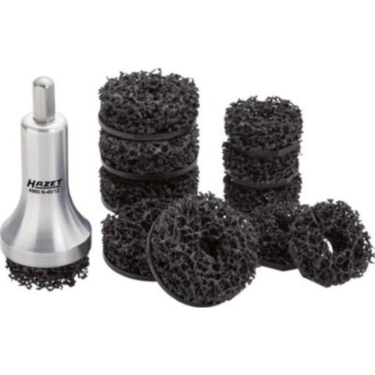 Anel de lixamento Hazet 4960N-45/12 para metal, pack de 11 unidades