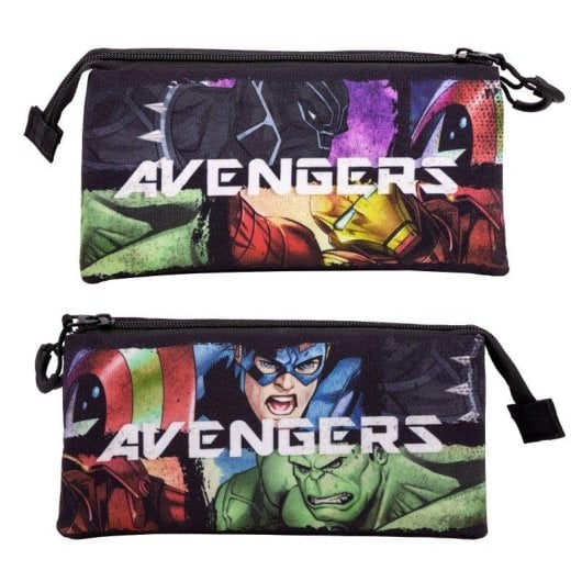 Estoje Escolar Marvel Os Vingadores Triplo