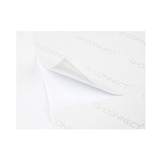 Etiquetas Adhesivas Q-Connect A4 2 Etiquetas x Hoja 100 Hojas Caja
