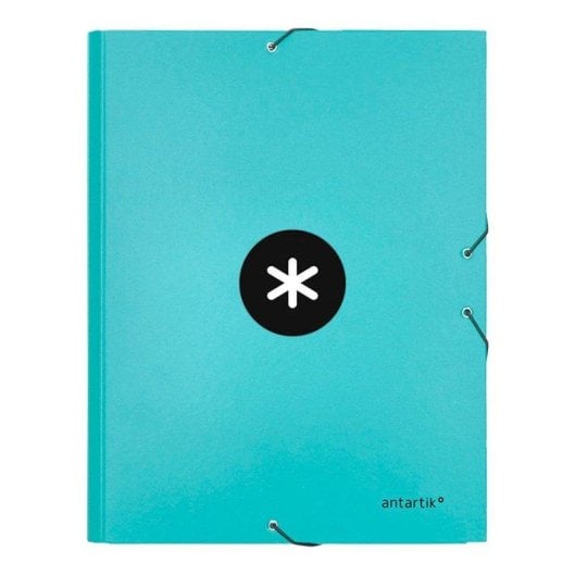 Cartella Scolastica A4 Antartik con 3 Scomparti e Chiusura Elastica Menta