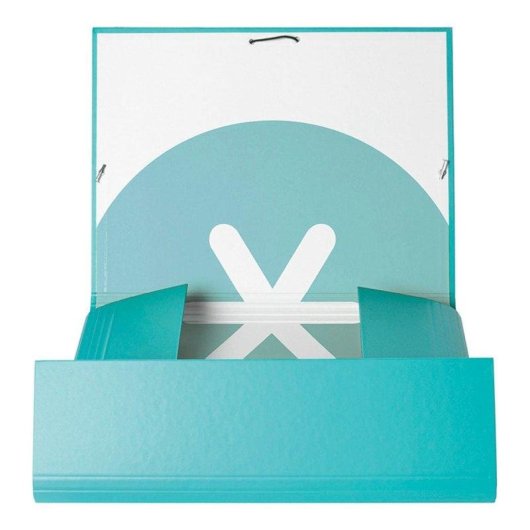 Cartella Scolastica A4 Antartik con 3 Scomparti e Chiusura Elastica Menta