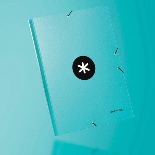 Cartella Scolastica A4 Antartik con 3 Scomparti e Chiusura Elastica Menta