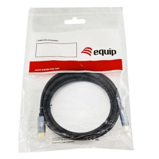 Cable USB 3.2 Gen 2 C a C Equip 3 m Negro 100 W PD 10 Gbps