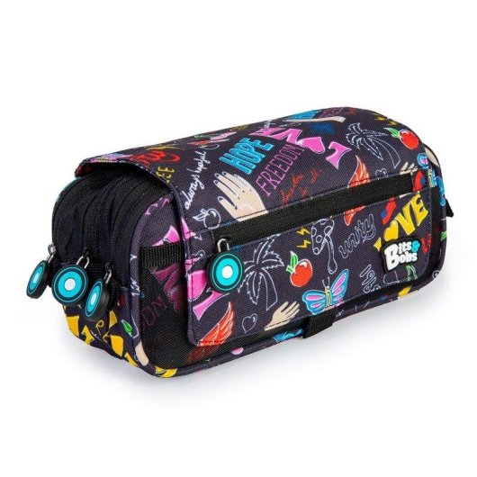 Estuche Portatodo Triple Grafoplás Bits and Bobs Modelo WOW