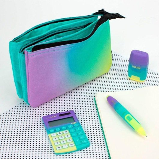 Estuche 5 Compartiments Milan Sunset Turquoise