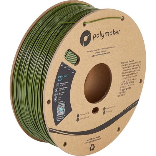 Filamento ASA Polymaker PF01009 Verde 1,75 mm 1 kg Alta Resistencia