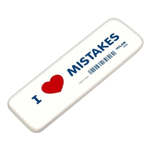 Goma de borrar Milan CNM4806 Extra Grande Miga de Pan Biselada I♥Mistakes