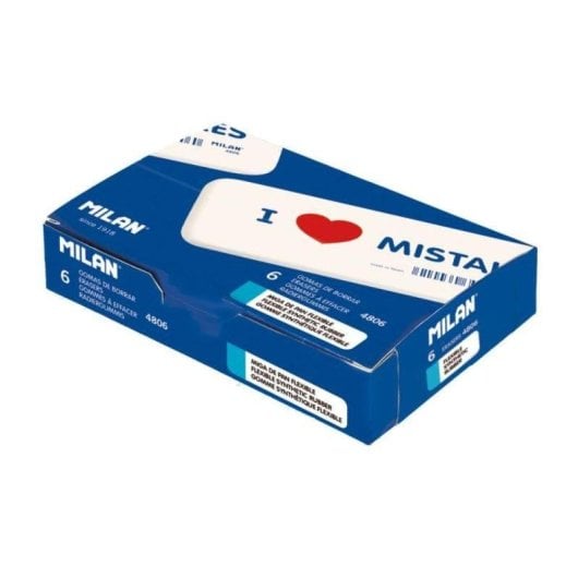 Goma de borrar Milan CNM4806 Extra Grande Miga de Pan Biselada I♥Mistakes