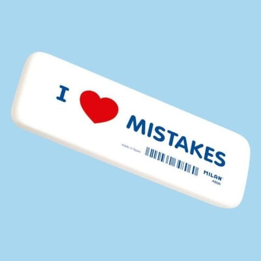 Goma de borrar Milan CNM4806 Extra Grande Miga de Pan Biselada I♥Mistakes