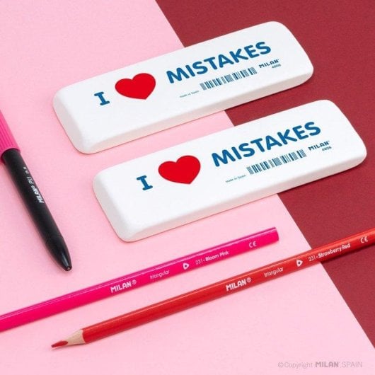 Goma de borrar Milan CNM4806 Extra Grande Miga de Pan Biselada I♥Mistakes