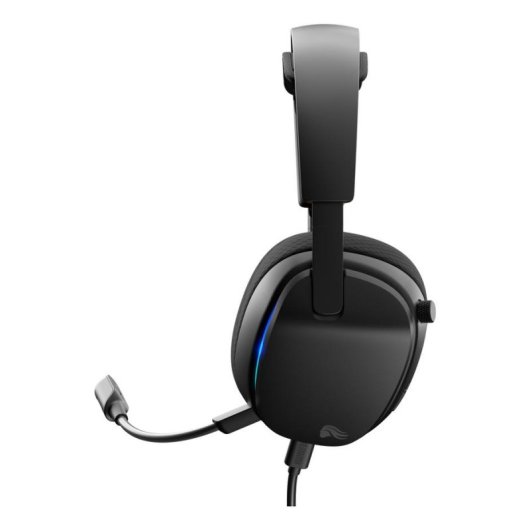 Auriculares Glorious GHS Eternal RGB com cabo USB-C gaming microfone destacável RGB preto