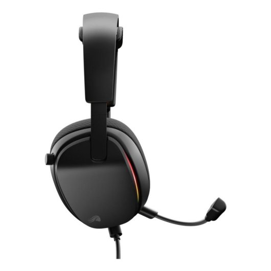 Auriculares Glorious GHS Eternal RGB com cabo USB-C gaming microfone destacável RGB preto