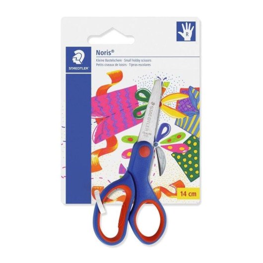 Tijeras de Manualidades Staedtler Noris Club 965 Cuchillas Romanas 14 cm Diestros