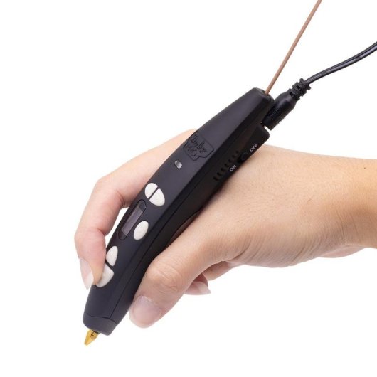 Lápiz 3D 3Doodler PRO Profesional Negro Materiales Madera Cobre PLA