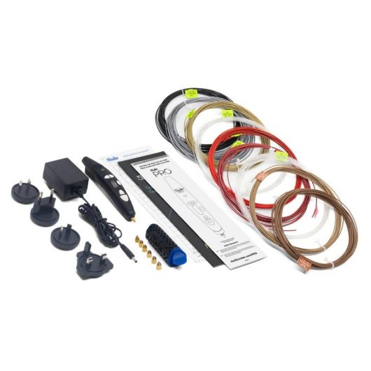 Lápiz 3D 3Doodler PRO Profesional Negro Materiales Madera Cobre PLA