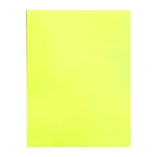 Cartella Liderpapel A4 con 40 Buste Trasparenti Giallo Fluorescente