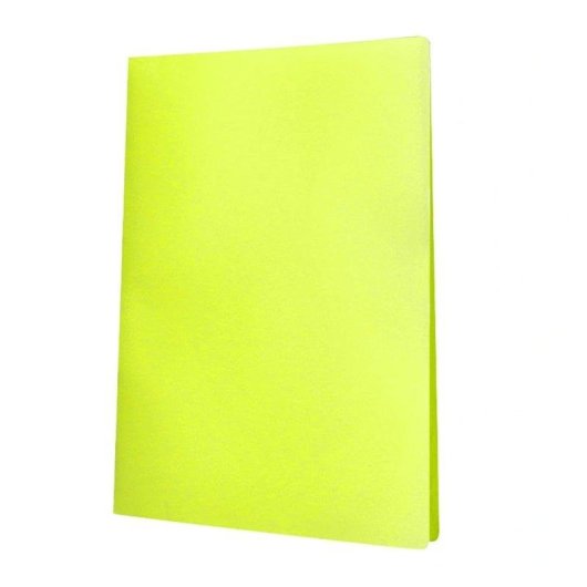 Cartella Liderpapel A4 con 40 Buste Trasparenti Giallo Fluorescente
