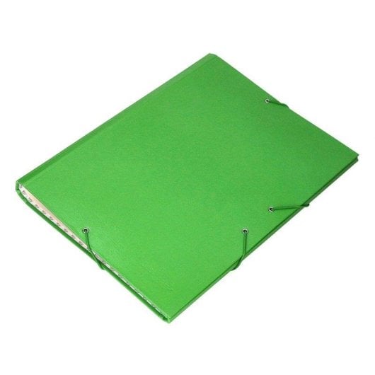 Cartella Classificatrice Liderpapel Formato Folio Prolungato Chiusura Gomma Cartone Verde Chiaro