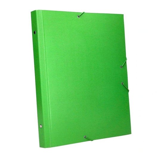 Cartella Classificatrice Liderpapel Formato Folio Prolungato Chiusura Gomma Cartone Verde Chiaro
