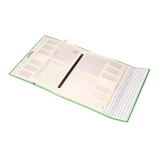 Cartella Classificatrice Liderpapel Formato Folio Prolungato Chiusura Gomma Cartone Verde Chiaro