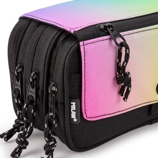 Schultasche Triple Milan Sunset mit 4 Reißverschlüssen