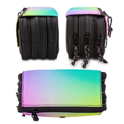 Schultasche Triple Milan Sunset mit 4 Reißverschlüssen