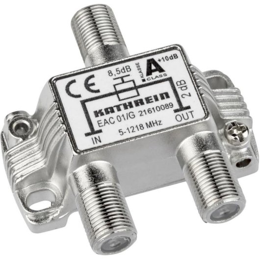 Splitter Kathrein EAC 01/G 75 Ω 5-1218 MHz Silber F-Stecker