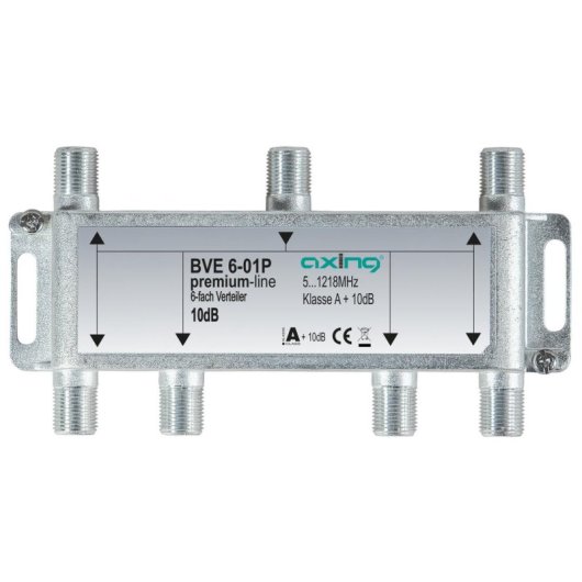 Diviseur de signal Axing BVE00601P1 pour câble coaxial 5-1218 MHz F femelle