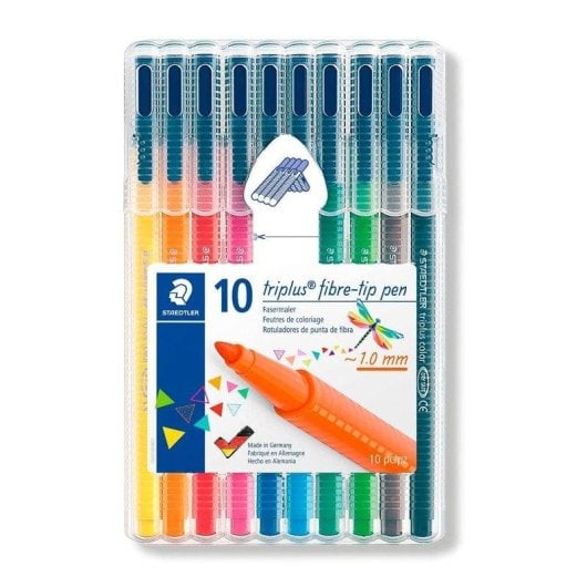 Estuche de 10 Marcadores Triplus Color Staedtler