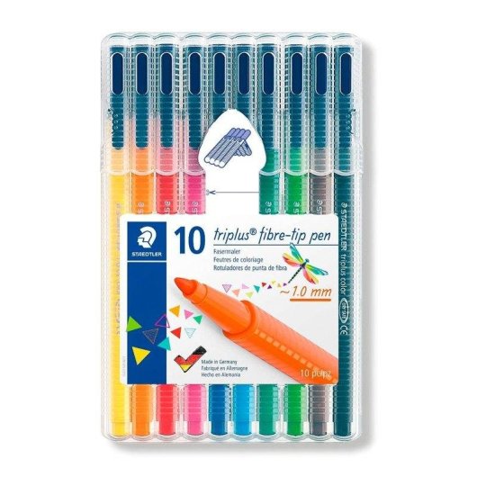 Estuche de 10 Marcadores Triplus Color Staedtler