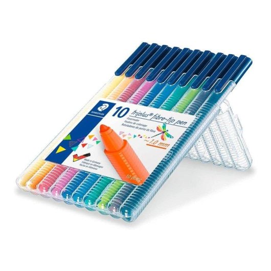 Estuche de 10 Marcadores Triplus Color Staedtler