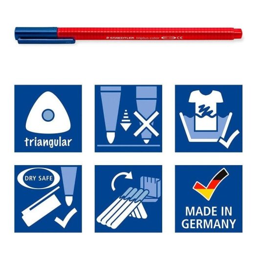 Estuche de 10 Marcadores Triplus Color Staedtler