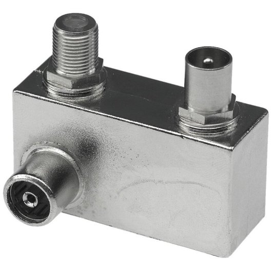 Combinador de Cables Axing TZU 21-65 5-1006 MHz Conectores F/IEC