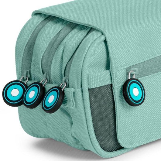 Estuche Portatodo Triple Grafoplás Bits and Bobs Azul Soft