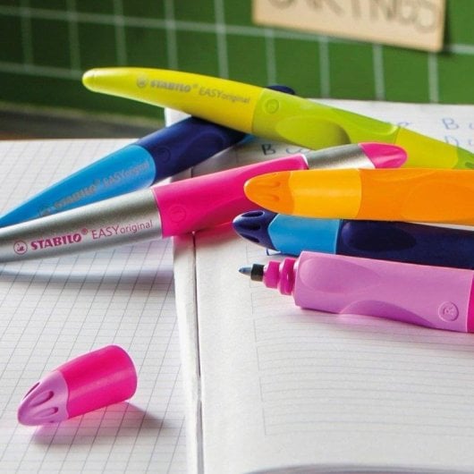 Bolígrafo Roller STABILO EASYoriginal Ergonómico Rosa Azul 0,5 mm