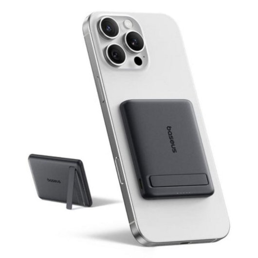 Batería Externa Baseus P10081907123-00 5000 mAh Cargador Inalámbrico 5 W Negro