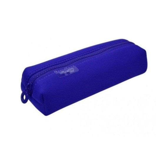Astuccio Scolastico Multiuso Quadrato in Neoprene Officebox Blu Scuro
