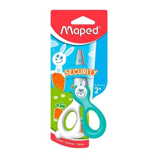 Forbici per bambini Maped Kidikut 12 cm con lame in fibra di vetro