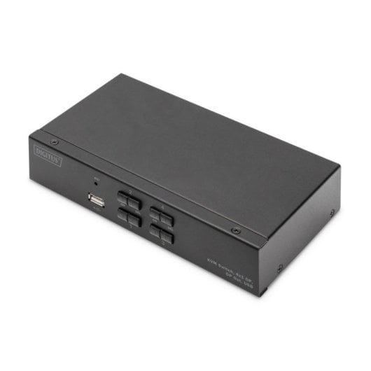 Conmutador KVM Digitus 4x1 DisplayPort 4K 60Hz USB