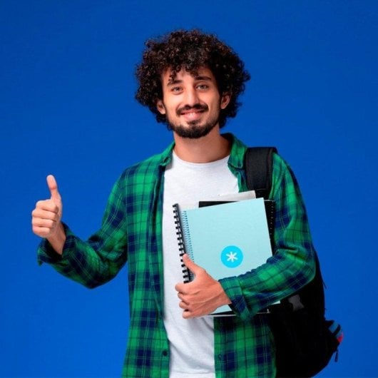 Quaderno Antartik A4 Spirale Copertina Rigida Celeste