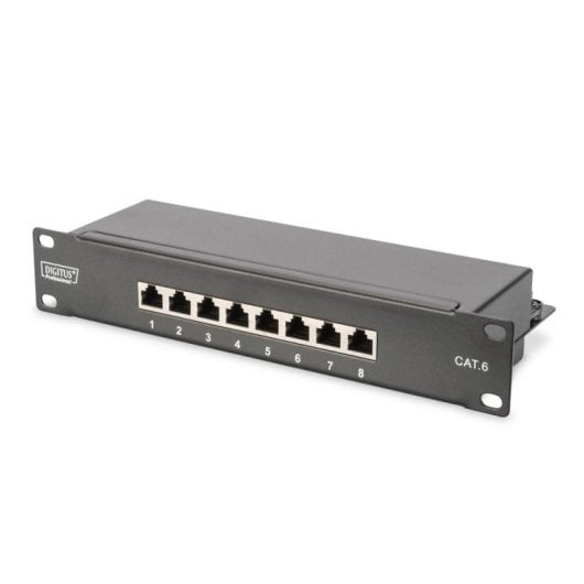 Armadio Rack Digitus 9U 254 mm (10") Nero Kit Rete Compatta