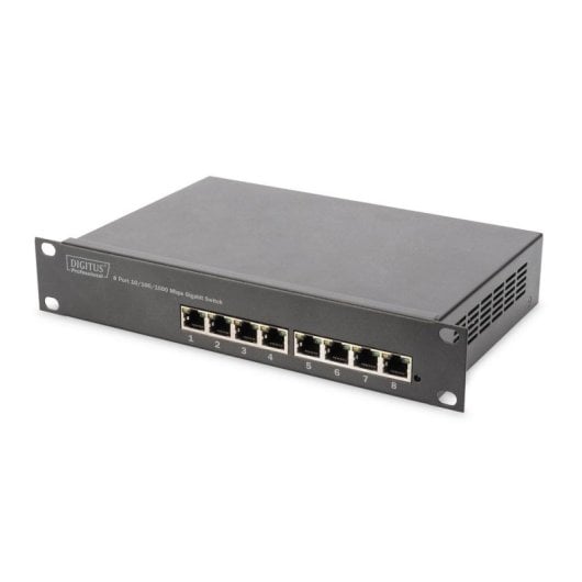Armadio Rack Digitus 9U 254 mm (10") Nero Kit Rete Compatta