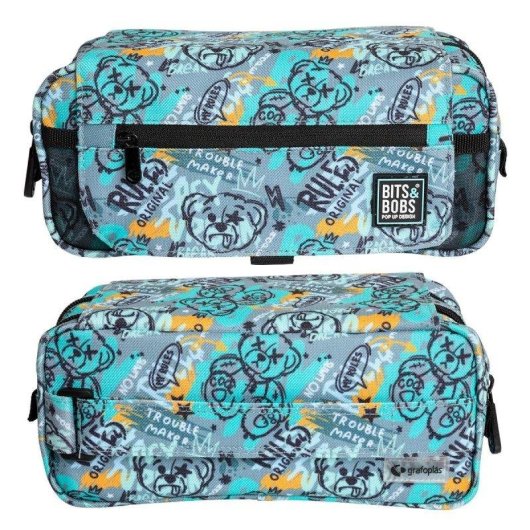 Estuche Escolar Triple Grafoplás ColePack Design con 40 utensilios y 3 cremalleras incluidos