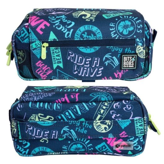 Estuche Escolar Triple Grafoplás Design Pack ColePack con 40 Utensilios