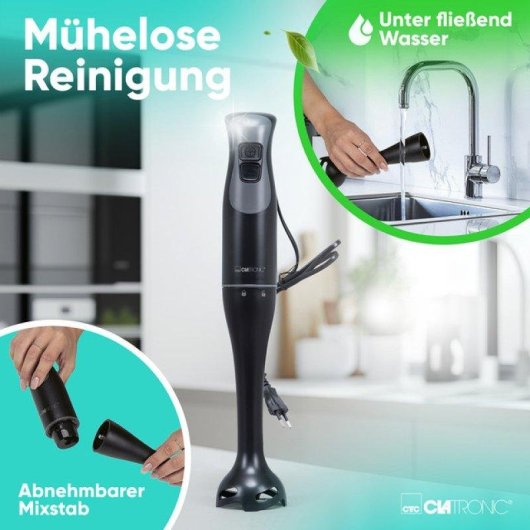 Batidora de Inmersión Clatronic SM 3824 350W Negro
