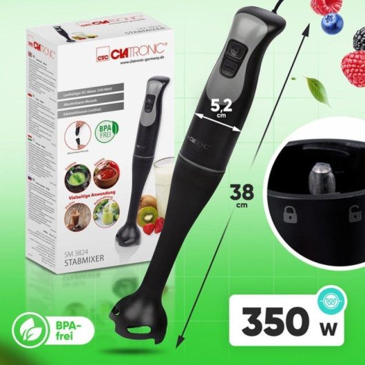 Batidora de Inmersión Clatronic SM 3824 350W Negro