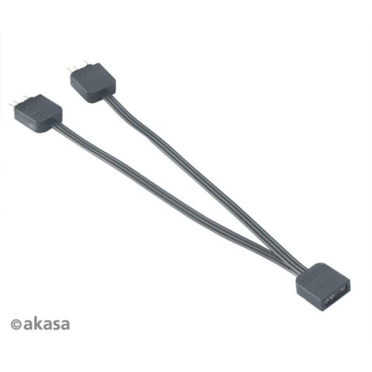 Câble Splitter Addressable RGB Akasa AK-CBLD08-12BK 0,12 m Noir
