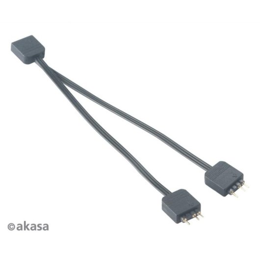 Câble Splitter Addressable RGB Akasa AK-CBLD08-12BK 0,12 m Noir